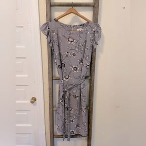 Loft plus size floral printed dress 16